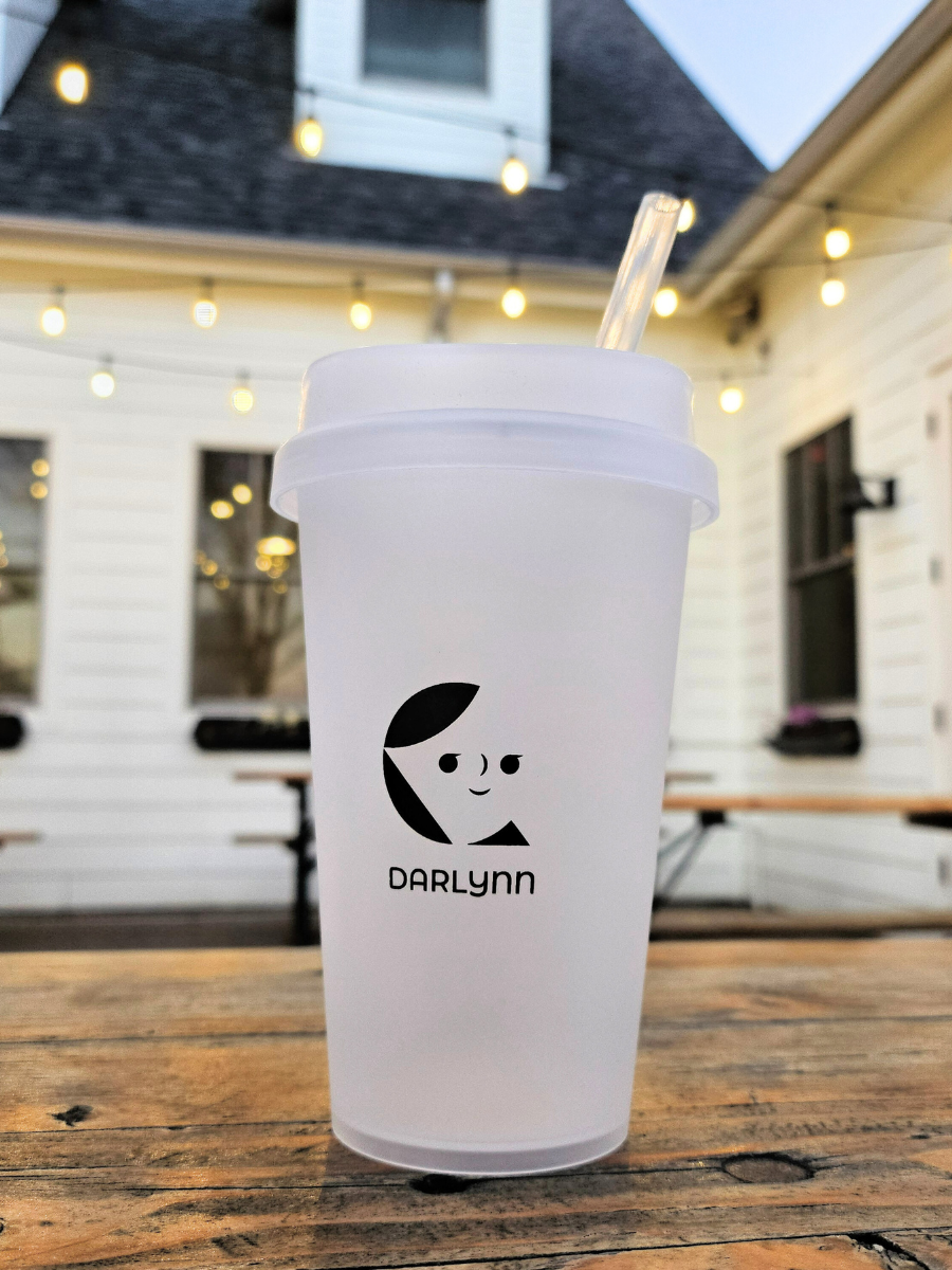 DARLYNN Reusable Cold Cup with Straw (473ml)