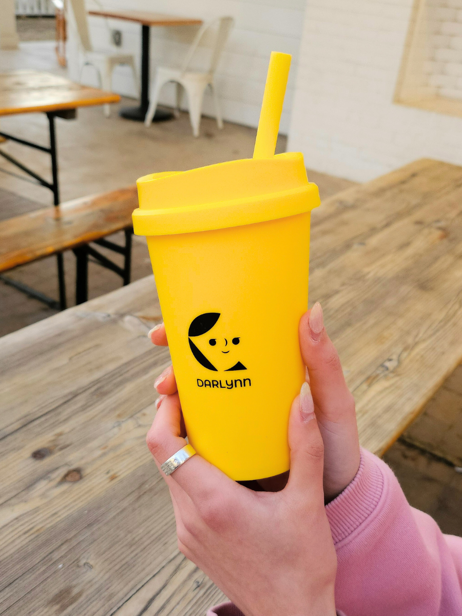 DARLYNN Reusable Cold Cup with Straw (473ml)