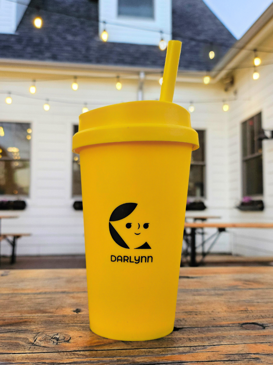 DARLYNN Reusable Cold Cup with Straw (473ml)