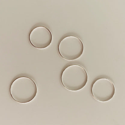 Sterling Silver Stacking Ring Set of 5