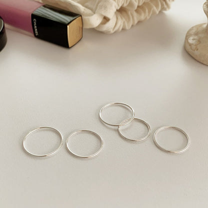 Sterling Silver Stacking Ring Set of 5